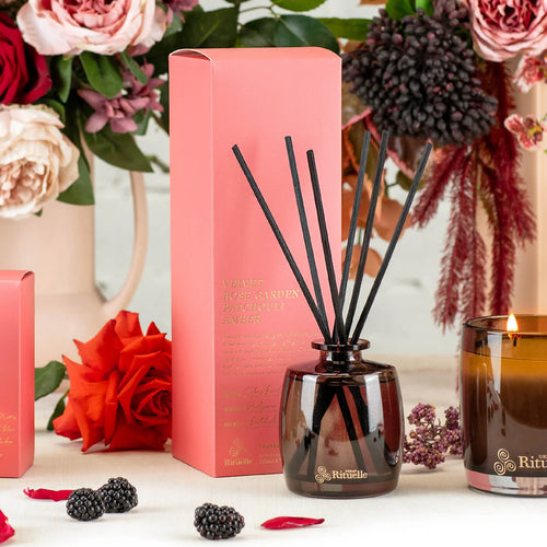 Velvet Rose Garden, Patchouli, Amber
Fragrance Diffuser Set | 220ml